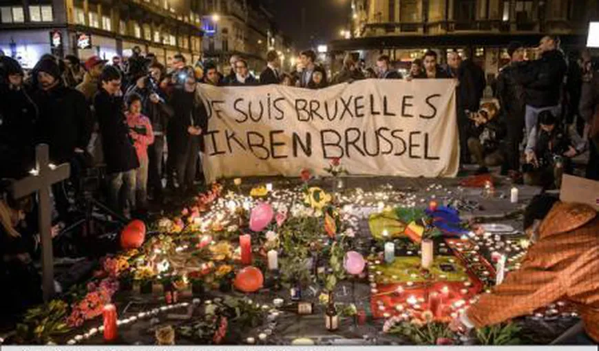 „Je suis Bruxelles”: Sute de persoane adunate în centrul capitalei belgiene VIDEO