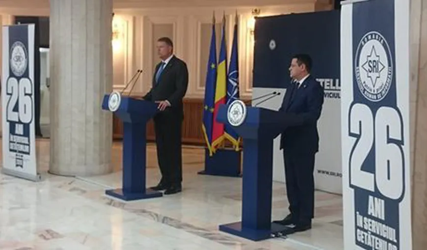 Iohannis, la bilanţul SRI: „România este o ţară sigură, scutită de incidente de securitate şi terorism”