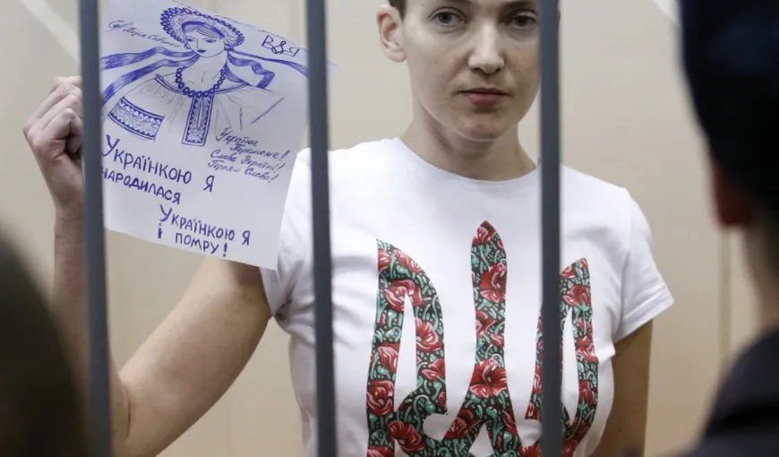 Nadia Sevcenko, ucraineanca pilot a anunţat că va continua greva foamei şi a setei