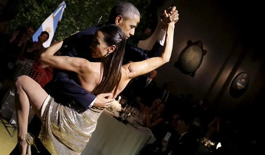Barack Obama, show pe ringul de dans. Preşedintele SUA a dansat în premieră tango VIDEO