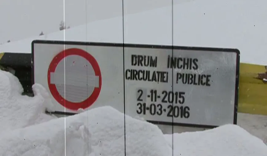 Zăpadă de cinci metri pe Transalpina. Drumul rămâne închis VIDEO