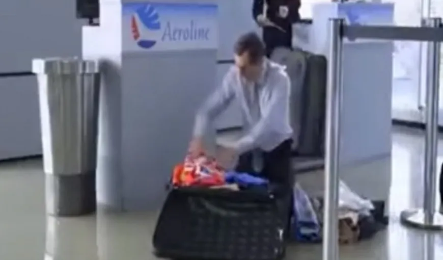 Ce să faci când ai bagajul prea greu la aeroport. Cea mai amuzantă idee VIDEO