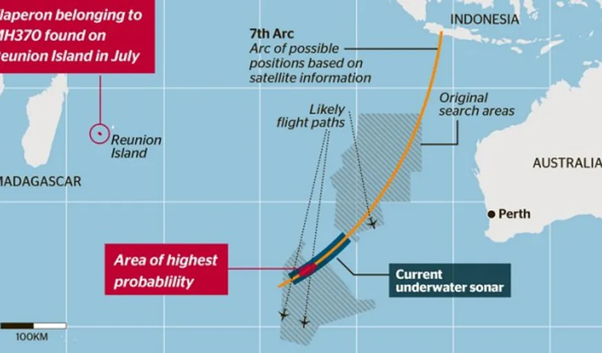 Zborul MH370: O bucată din avionul companiei Malaysia Airlines prăbuşit ar fi fost găsită în Mozambic