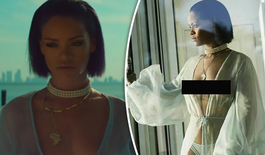 Rihanna, cu sânii la vedere, în ultimul său videoclip. Imaginile sunt de excepţie, fanii în extaz VIDEO