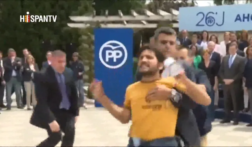 Român, atac neaşteptat la premierul Spaniei: Eşti mafiot! VIDEO