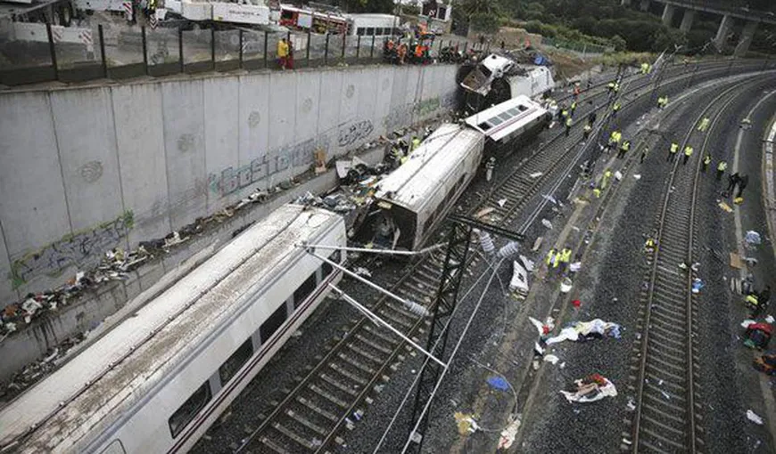 Cazul celui mai grav accident feroviar din Spania, redeschis după trei ani. 80 de oameni şi-au pierdut viaţa