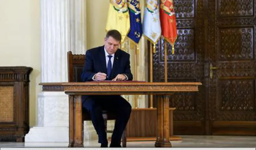 Klaus Iohannis a semnat mai multe decrete privind eliberarea din funcţie a mai multor magistraţi