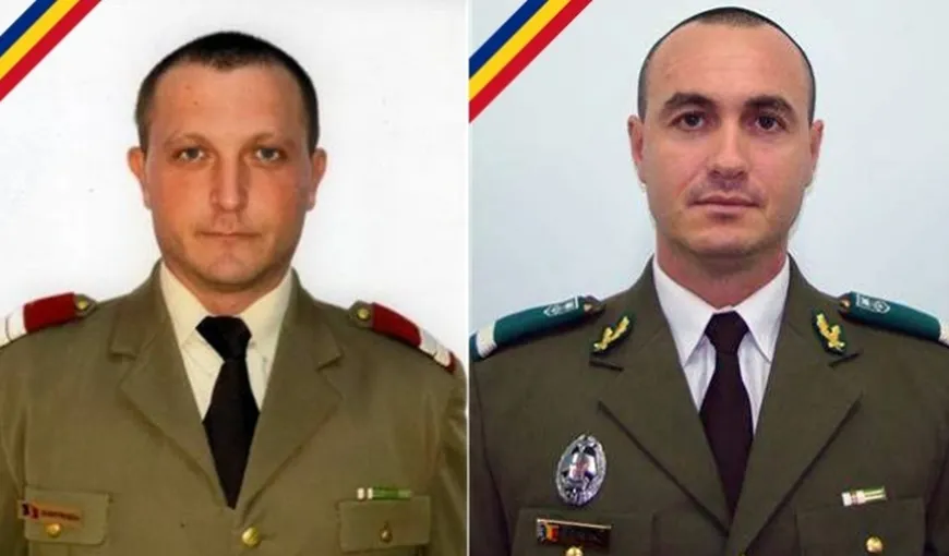 Ceremonii de comemorare, organizate luni de armată, pentru cei doi militari români morţi în Afganistan