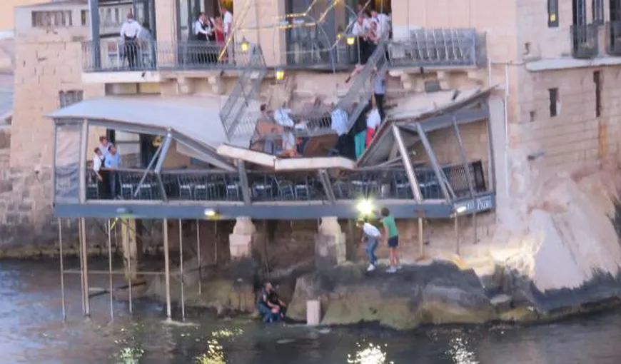 Turişti fracezi răniţi în Malta, după prăbuşirea balconului unui restaurant