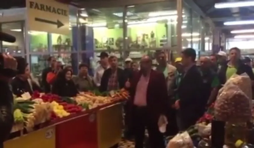 Campanie ipocrită a PNL. Imagini filmate într-o piaţă din capitală VIDEO