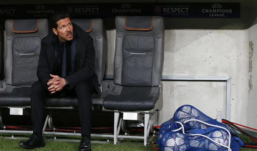Diego Simeone se gândeşte să părăsească Atletico Madrid: Să pierzi două finale este un eşec