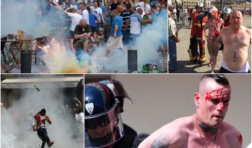 EURO 2016. Echipele Angliei și Rusiei riscă descalificarea, din cauza violenţelor fanilor VIDEO
