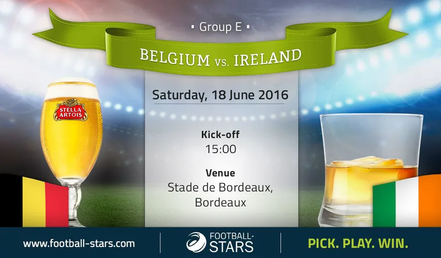 BELGIA IRLANDA LIVE VIDEO EURO 2016 3-0. Lukaku şi Witsel, marcatorii „diavolilor”