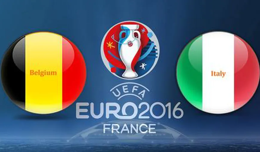 BELGIA-ITALIA 0-2 în Grupa E de la EURO 2016