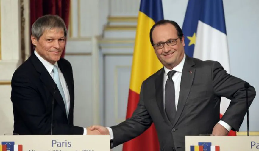 Dacian Cioloş: Preşedintele Hollande va veni în România în septembrie însoţit de mai mulţi oameni de afaceri