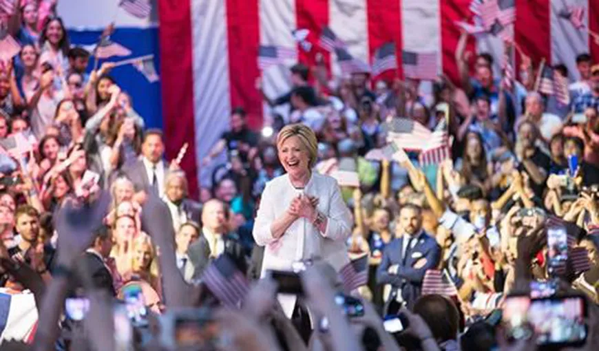 ALEGERI SUA. Hillary Clinton va fi, oficial, prima femeie desemnată de un mare partid pentru a candida la preşedinţie