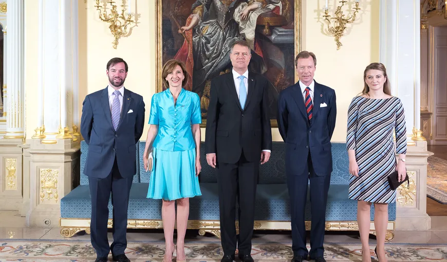 Klaus Iohannis a fost primit de Marele Duce de Luxemburg VIDEO