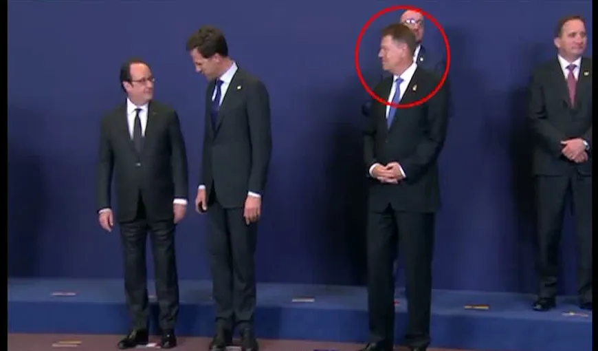Momente jenante pentru preşedinte: Klaus Iohannis, ignorat de liderii europeni VIDEO
