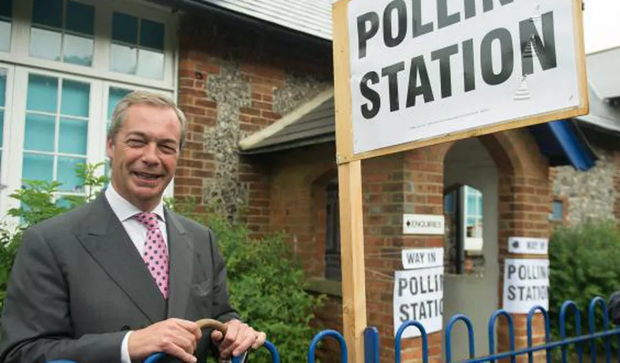 Brexit. Liderul UKIP, Nigel Farage, afirmă că prezenţa la urne este factorul DECISIV pentru rezultatul referendumului