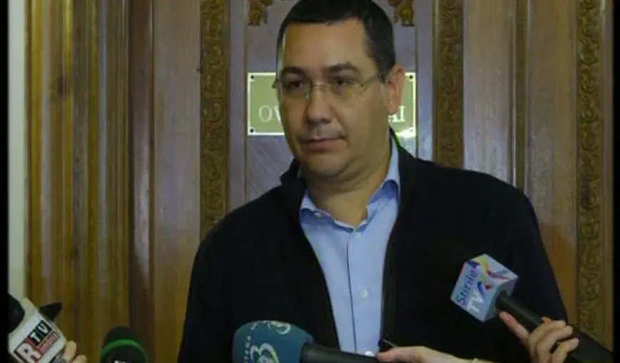 Ponta: Zgonea să se oprească din situaţia penibilă. Eu trebuia să fug cu scaunul de la Palatul Victoria?