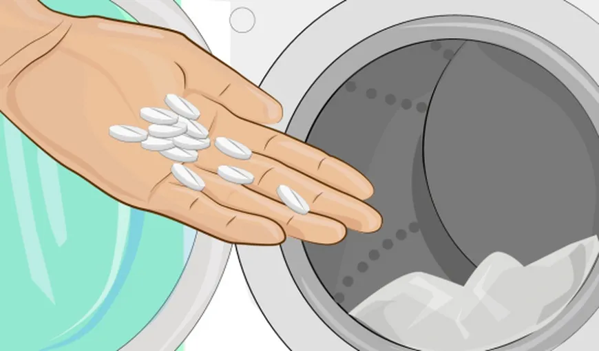 Ce se întâmplă dacă pui patru aspirine în maşina de spălat! Habar nu aveai asta!