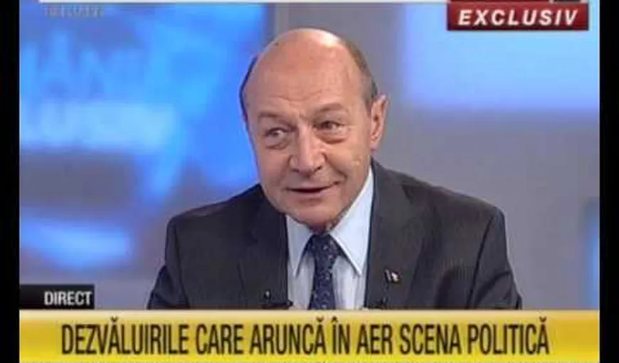 Traian Băsescu, în direct la Romania TV. Dezvăluiri despre „statul mafiot”