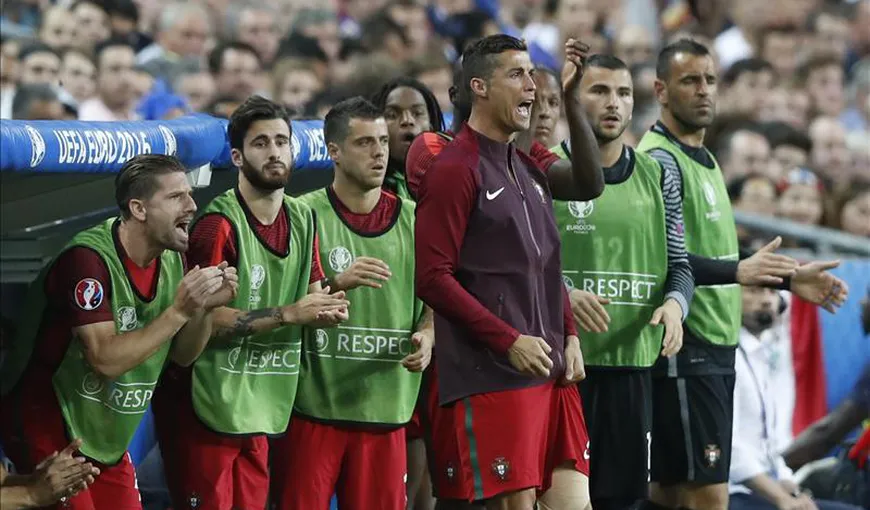 Ce nu s-a văzut la tv, în timpul finalei EURO 2016. Imagini inedite cu Cristiano Ronaldo VIDEO