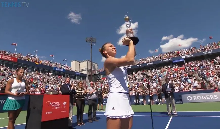 Simona Halep, victorie extraordinară la Montreal. Este cel mai mare turneu câştigat în acest an