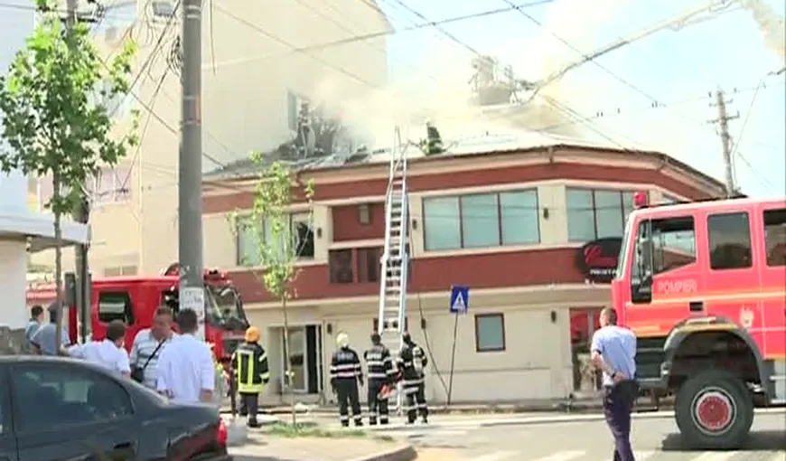Incendiu într-un restaurant din Capitală, 11 copii au fost evacuaţi
