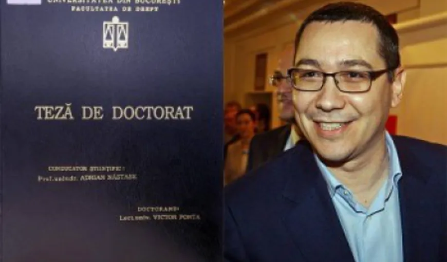 Victor Ponta a contestat raportul comisiei care a stabilit că teza sa de doctorat este plagiată. Ce spune ministrul Educaţiei