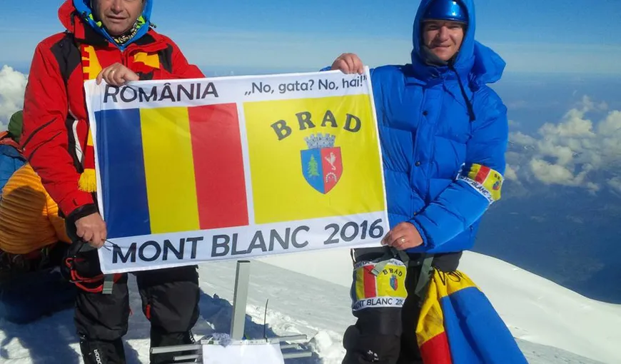 Primarul din Brad şi un poliţist din localitate au cucerit vârful Mont Blanc