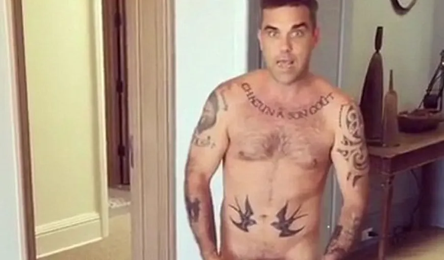 Robbie Williams, gol într-un video amuzant