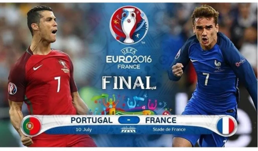 PORTUGALIA VS FRANTA LIVE, FINALA EURO 2016 LIVE ONLINE VIDEO