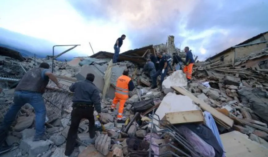 Cutremur Italia. Fiul femeii moarte din Dolj a reuşit să supravieţuiască sărind de la etajul casei