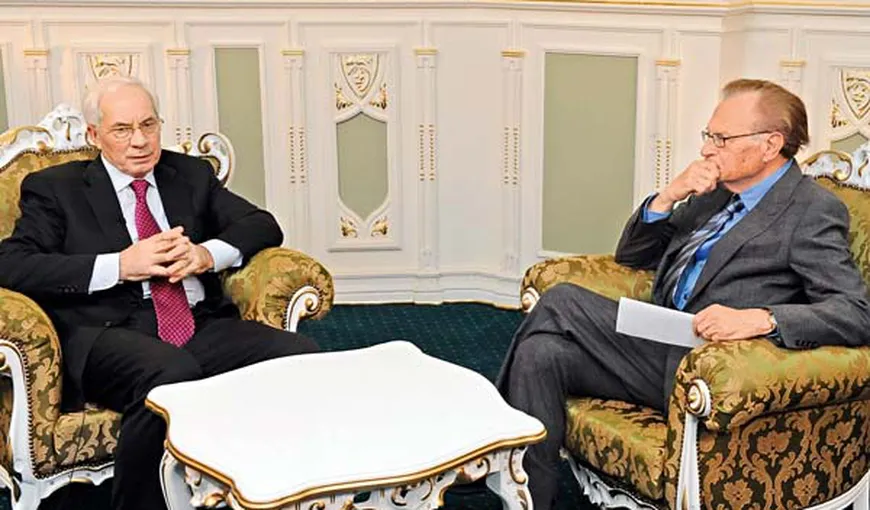 Celebrul realizator TV Larry King ar fi primit 225.000 de dolari pentru un interviu cu un fost premier prorus al Ucrainei