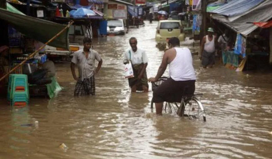 Peste 430.000 de persoane au fost strămutate din cauza inundaţiilor din Myanmar