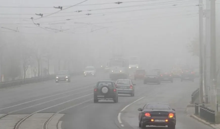 COD GALBEN de ceaţă în Bucureşti şi Cluj