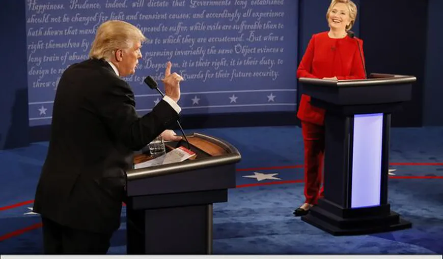 ALEGERI SUA: Dezbatere contondentă între candidaţii Hillary Clinton şi Donald Trump