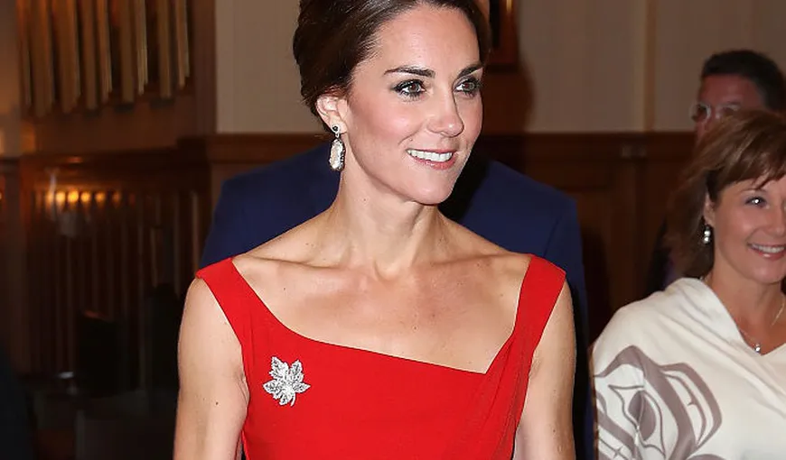 Kate Middleton, o încântătoare lady in red la o recepţie în Canada