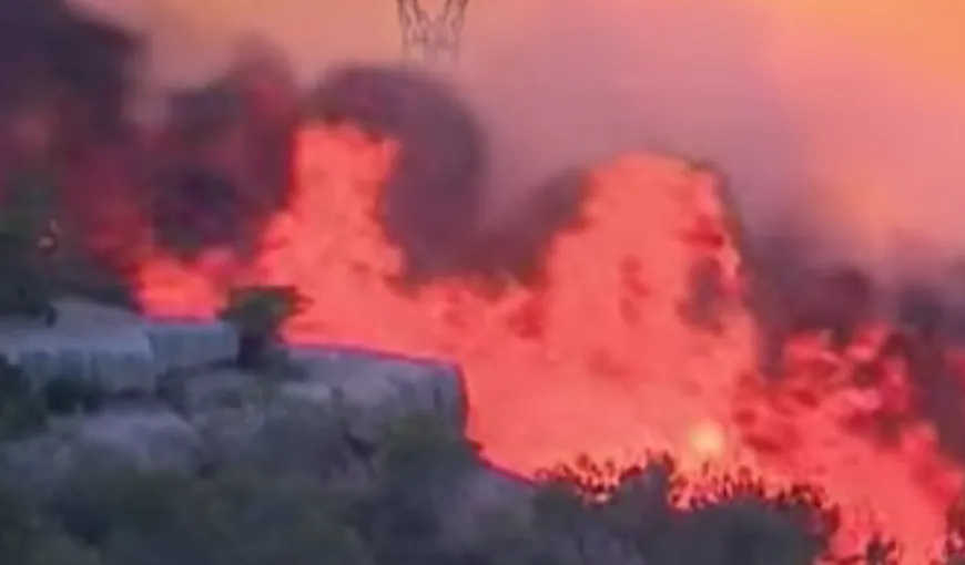 Incendiu de amploare în Marsilia. Sute de hectare de vegetaţie au fost mistuite de flăcări