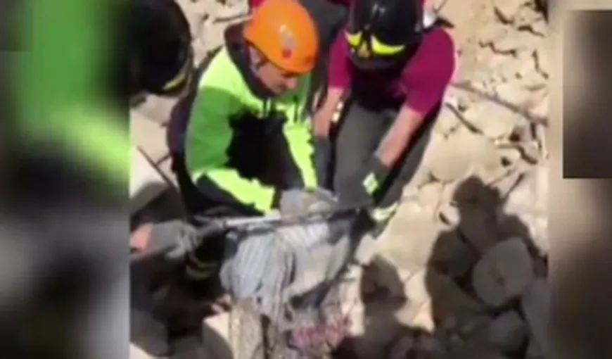 MIRACOL. Un suflet a fost salvat după ce stat 16 zile sub clădirile prăbuşite la cutremurul din Italia VIDEO