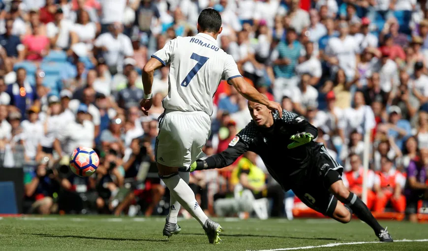 Cristiano Ronaldo-primul meci jucat în acest sezon, primul gol marcat. Real a învins cu 5-2 pe Osasuna