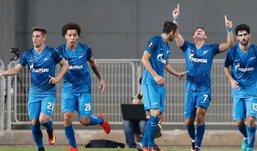 Il Luce, revenire senzaţională în Liga Europa. Zenit era condusă în minutul 76 cu 3-0 de Maccabi VIDEO