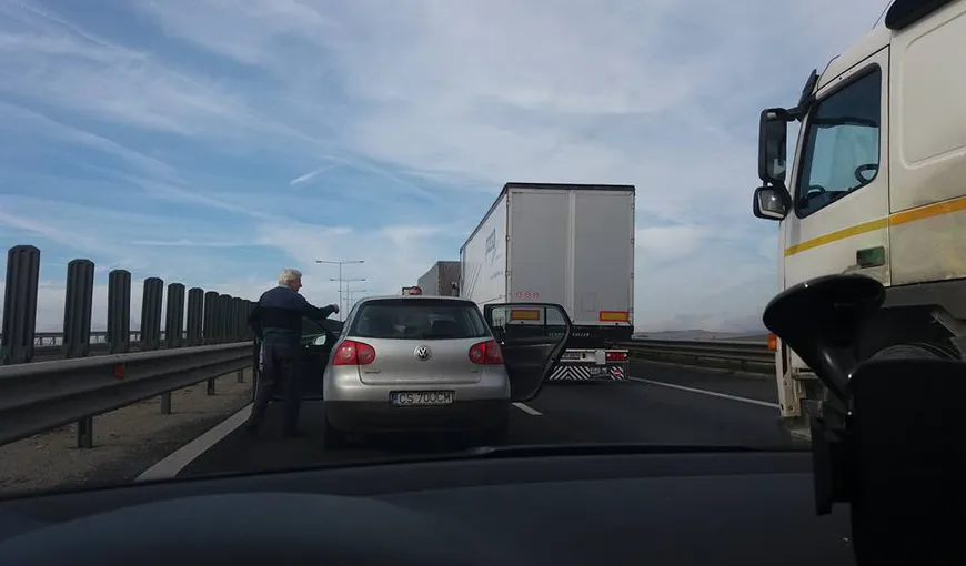 Accident grav pe autostrada A1, în judeţul Sibiu. Două persoane au fost rănite