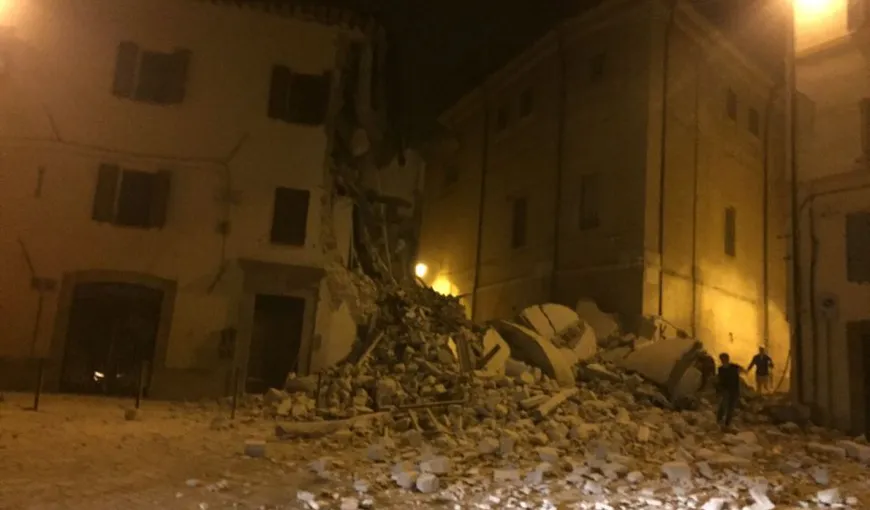 CUTREMURE ITALIA. Numărul victimelor este redus pentru că cel mai puternic seism a avut loc când oamenii erau deja la adăpost