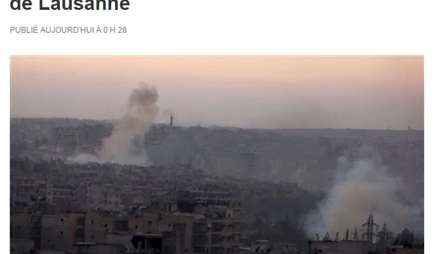 Negocierile de la Lausanne privind Siria se încheie cu decizia de a „continua contactele”
