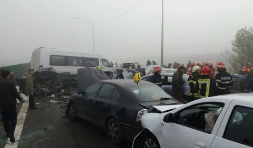 Zece răniţi în accidentul de pe Autostrada Soarelui sunt încă în spitalele din Bucureşti şi Călăraşi