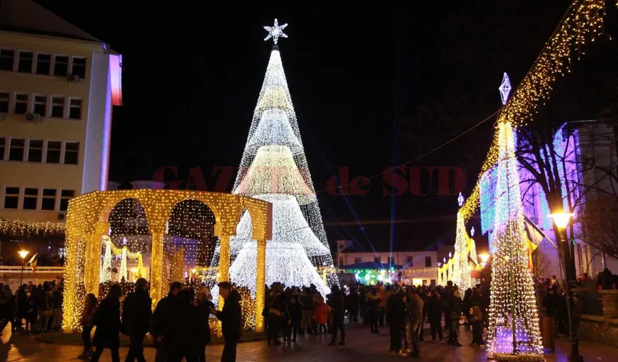 Cel mai scump brad de Crăciun va fi împodobit la Târgu Jiu. Primăria a plătit peste 100.000 de euro pentru achiziţionarea lui