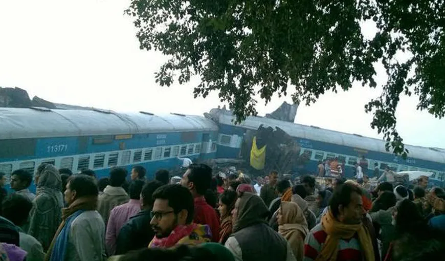 Tren deraiat în India: Bilanţul morţilor a ajuns la 142. Peste 200 de oameni sunt răniţi VIDEO – UPDATE