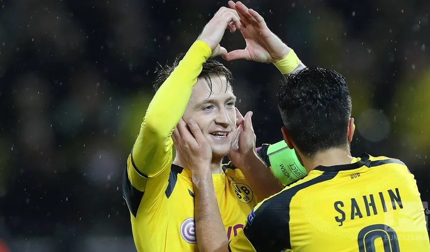 LIGA CAMPIONILOR. Meci nebun la Dortmund, s-au marcat 12 goluri. Rezultatele complete şi clasamentele